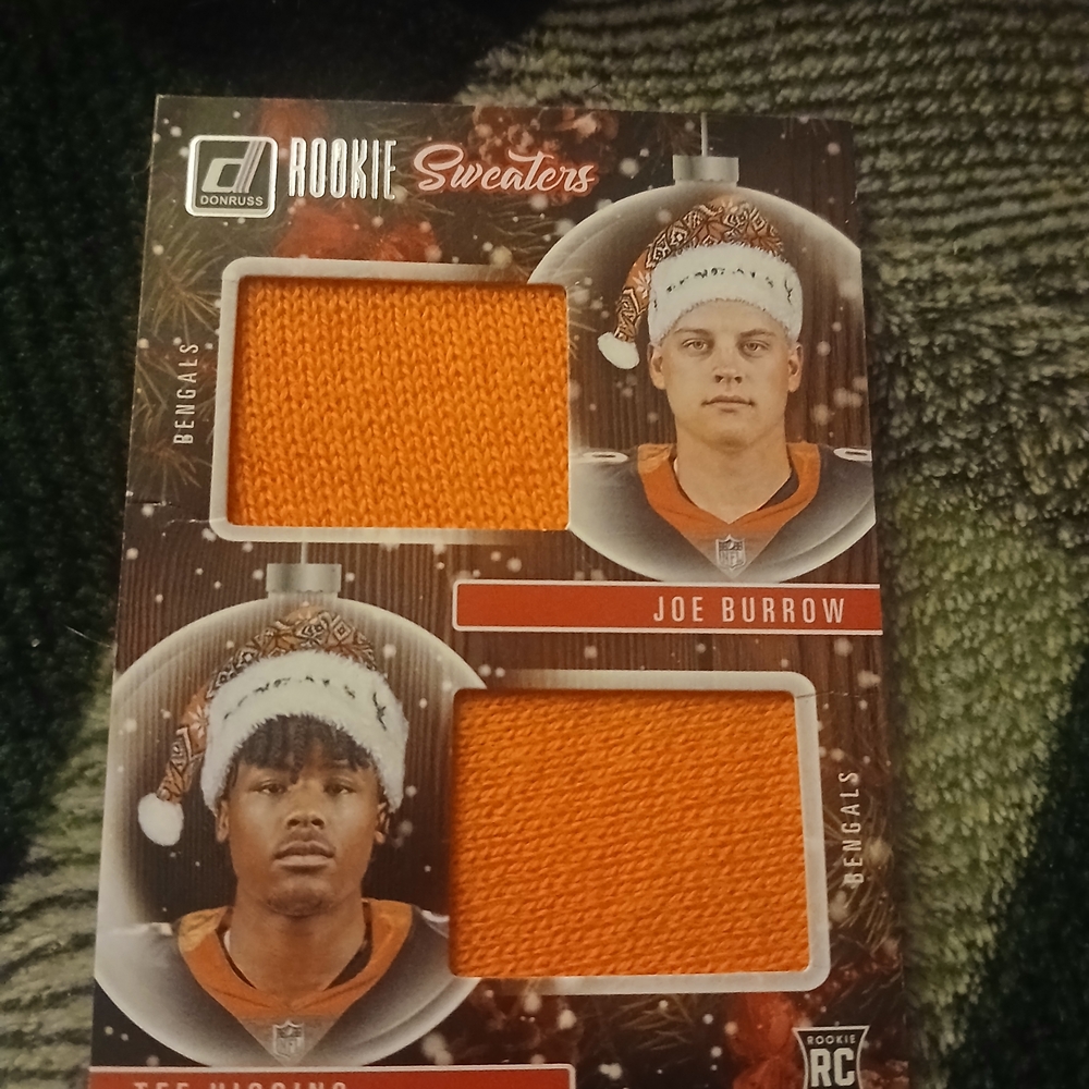 Orange Jersey Fabric Swatch Card Accessories